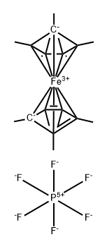 十甲基二茂铁六氟磷酸盐 结构式