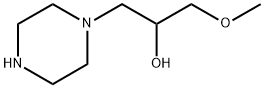 1-METHOXY-3-(PIPERAZIN-1-YL)PROPAN-2-OL 结构式