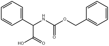 2-([(benzyloxy)carbonyl]amino)-2-phenylacetic acid 结构式