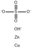 Copper-zinc sulfate complex 结构式