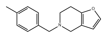 4,5,6,7-Tetrahydro-5-[(4-methylphenyl)methyl]furo[3,2-c]pyridine 结构式