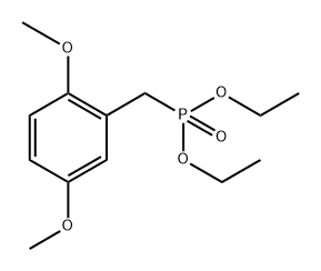 (2,5-二甲氧基苄基)磷酸二乙酯 结构式