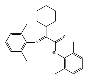 α-[(2,6-Dimethylphenyl)imino]-N-(2,6-dimethylphenyl)-2-cyclohexene-1-acetamide 结构式