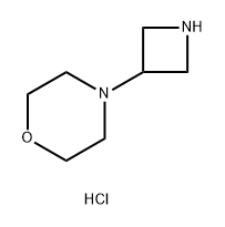 4-(Azetidin-3-yl)morpholine. Hydrochloride 结构式