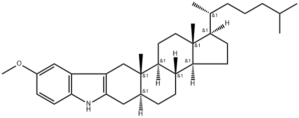 5'-Methoxy-1'H-5α-cholest-2-eno[3,2-b]indole 结构式