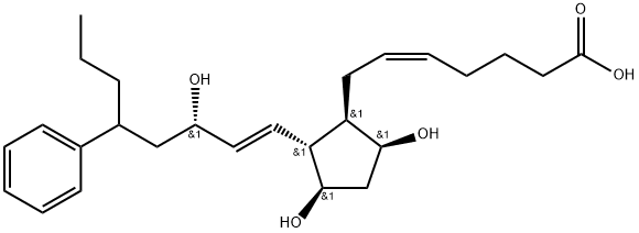 17-phenylprostaglandin F2alpha 结构式