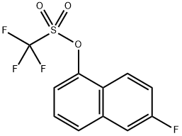 6-氟萘-1-基三氟甲基磺酸酯 结构式