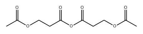 Bis[3-(acetyloxy)propionic]anhydride 结构式