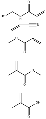 methyl methacrylate/ methylolacrylamide/ acrylonitrile 结构式