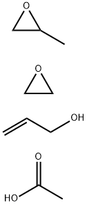 甲基环氧乙烷与环氧乙烷、单乙酸酯和2-丙烯基醚的聚合物 结构式