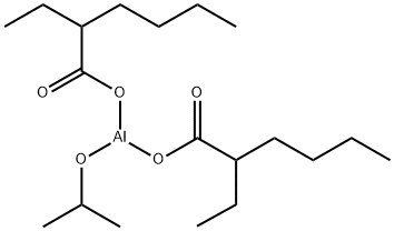 bis(2-ethylhexanoato-O)(propan-2-olato)aluminium 结构式