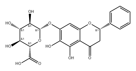 二氢黄芩苷 结构式