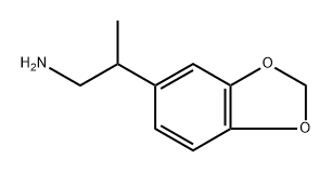 2-(苯并[D][1,3]二氧戊环-5-基)丙烷-1-胺 结构式