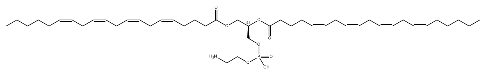 1,2-花生四烯酰磷脂酰乙醇胺 结构式