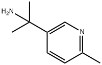 2-(6-甲基吡啶-3-基)丙烷-2-胺 结构式