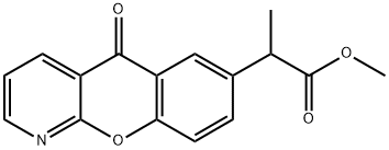 2-(10-氧代-9-氧杂-1-氮杂蒽-6-基)丙酸甲酯 结构式