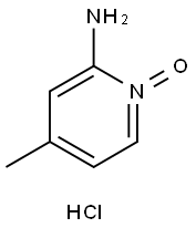 2-氨基-4-甲基吡啶氮氧化物盐酸盐 结构式