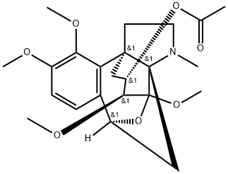 6-乙酰基二氢表千金藤默星碱 结构式