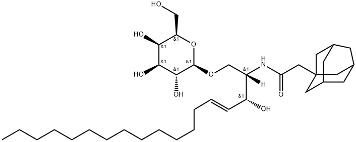 C2 Adamantanyl Galactosylceramide (d18:1/2:0) 结构式