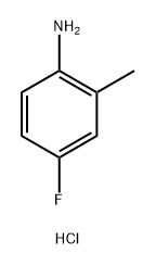 4-氟-2-甲基苯胺盐酸盐 结构式