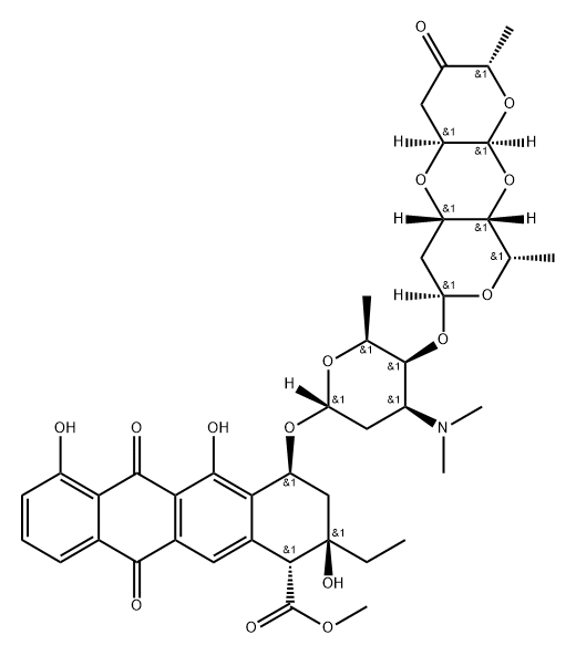 Aclacinomycin B 结构式