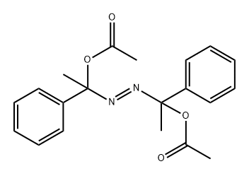 1,1'-Diacetoxy-1,1'-diphenyl-1,1'-azoetan 结构式