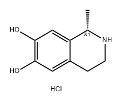 (S)-6,7-二羟基-1-甲基-1,2,3,4-四氢异喹啉 结构式