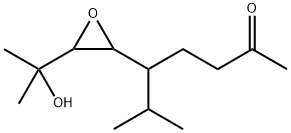 (E)-5-Isopropyl-6,7-epoxy-8-hydroxy-8-methylnon-2-one 结构式