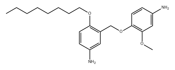 m-Toluidine, α-(4-amino-2-methoxyphenoxy)-4-(octyloxy)- (7CI,8CI) 结构式