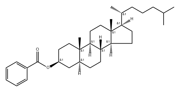 5α-Cholestan-3β-ol benzoate 结构式