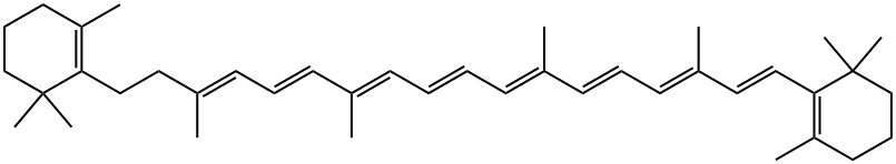 β,β-Carotene, 7,8-dihydro- 结构式