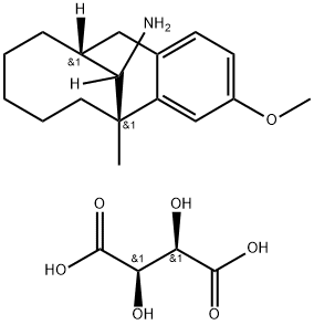 (5R,11S,13S)-rel-(+)-5,6,7,8,9,10,11,12-Octahydro-3-methoxy-5-methyl-5,11-methanobenzocyclodecen-13-amine L-Tartaric Acid 结构式