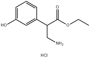 ethyl4-amino-3-(3-hydroxyphenyl)butanoate hydrochloride 结构式