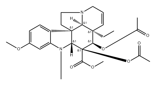 16-O-Acetylvindoline 结构式