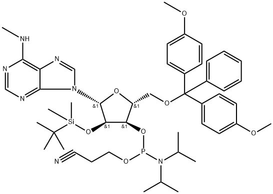 N6-ME-RA 亚磷酰胺单体 结构式