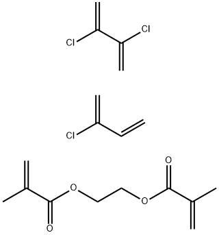 2-甲基-2-丙烯酸-1,2-乙二醇酯和2-氯-1,3-丁二烯及2,3-二氯-1,3-丁二烯的聚合物 结构式