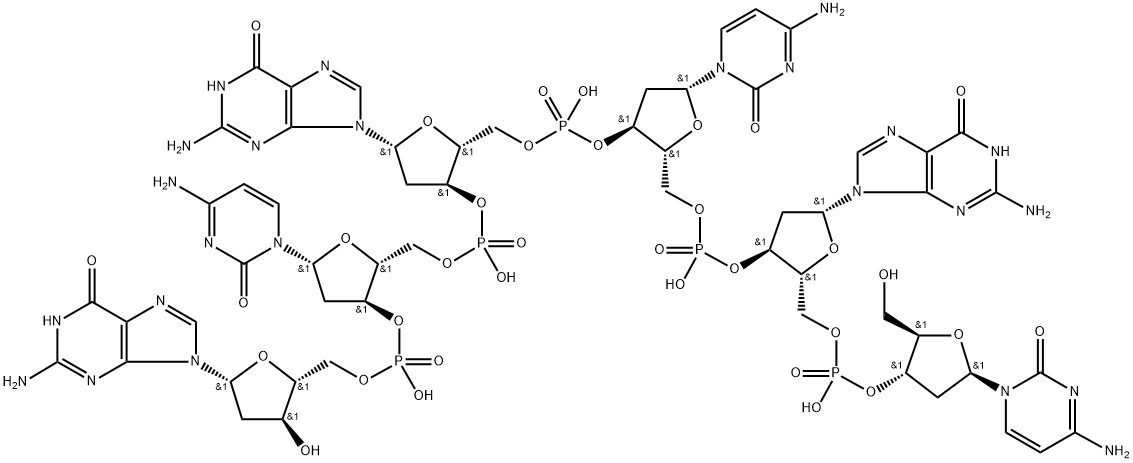 tri(deoxycytidylic acid-deoxyguanylic acid) 结构式