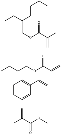 styrene/ butyl acrylate/ 2-ethylhexyl-methyl methacrylate 结构式