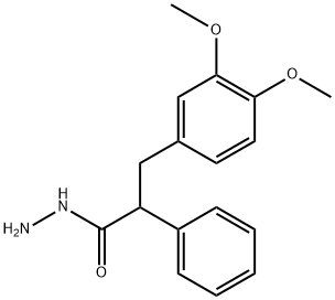 3,4-Dimethoxy-α-phenylhydrocinnamic acid hydrazide 结构式