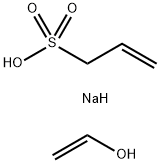 2-丙烯-1-磺酸钠盐与乙烯醇的聚合物 结构式