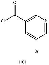 3-Pyridinecarbonyl chloride, 5-bromo-, hydrochloride (1:1) 结构式