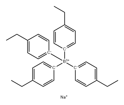 Borate(1-), tetrakis(4-ethylphenyl)-, sodiuM(9CI) 结构式