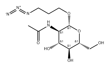 β-D-Glucopyranoside, 3-azidopropyl 2-(acetylamino)-2-deoxy- 结构式