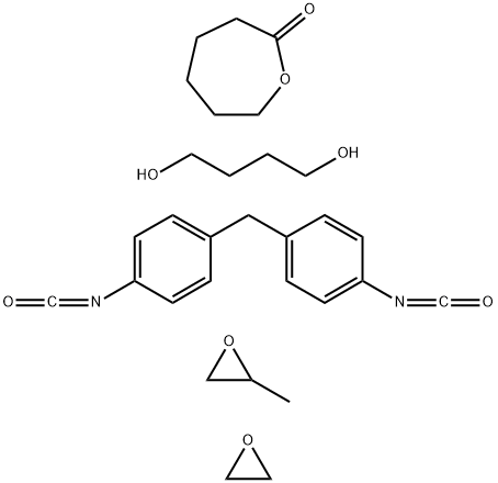 聚[4,4`-亚甲基双(异氰酸苯酯)-ALT-1,4-丁二醇/聚(乙二醇-CO-丙二醇/聚己内酯)] 结构式