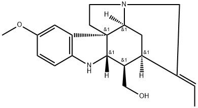 (19E)-19,20-Didehydro-10-methoxycuran-17-ol 结构式