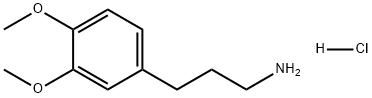 3,4-二甲氧基苯丙胺盐酸盐 结构式