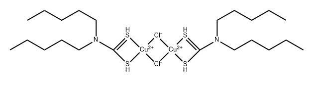 Copper, di-.mu.-chlorobis(dipentylcarbamodithioato-S,S)di- 结构式