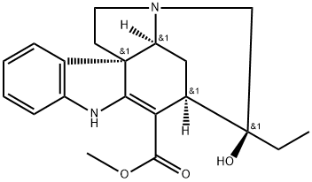 (20S)-2,16-Didehydro-20-hydroxycuran-17-oic acid methyl ester 结构式