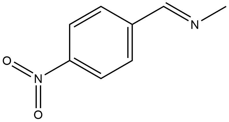 Methanamine, N-[(4-nitrophenyl)methylene]-, [N(E)]- 结构式