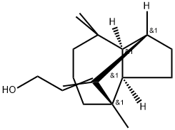 2-(3,3,7-三甲基三环[5.4.0.02,9]十一碳-8-亚基)乙醇 结构式